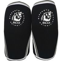 Non Slip Breathable Knee Sleeve Braces - Breathable and Washable 7mm Strength Neoprene Non Slip Knee Braces for Men and Women.