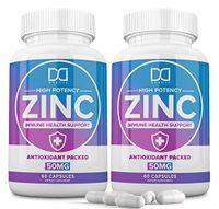 Zinc 50mg Vitamin Supplements for Immune Support System, Zinc Picolinate for Adults Kids - Zinc Pills Offer Powerful Alternative to Lozenge, Chewable Tablets, Liquid (4 Month Supply | 2 Pack)