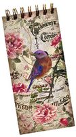 Punch Studio Wire Spiral Long Notepad ~ Romantic Bird 65598