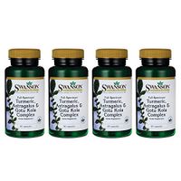 Swanson Full Spectrum Turmeric Astragalus & Gotu Kola Complex 60 Capsules (4 Pack)