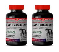 Testosterone Booster with Horny Goat Weed - Super MACA Blend - Promote Healthy Sexual Vitality - Horny Goat Weed Extract for Men - 2 Bottles 120 Capsules