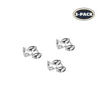 TOYOUTHS 3-Pieces Extra Links Silver Compatible with Fitbit Versa Bands Replacement Stainless Steel Metal Chains Accessories