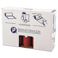 Inteplast Group SL4046R Low-Density Can Liner, 40 x 46, 45gal, 1.3mil, Red, 20/Roll, 5 Rolls/Carton