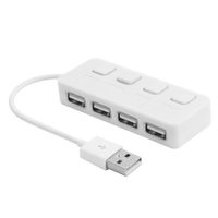 uxcell LED Indicator High Speed 4-Ports USB2.0 Splitter Hub for PC Laptop