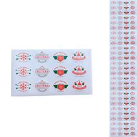 Zentto Christmas Gift Adhesive Labels Gift Stickers Natural Kraft Paper Adhesive Labels for Christmas Gift (10 Sheets for Sale)