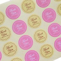 48 Pcs Thank You Oval Seal Labels, Stickers for Gift Wrap, Envelopes Bags Cards by UBOOMS