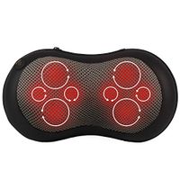 Gideon™ Shiatsu Deep Kneading Massage Pillow with Heat/Massage, Relax, Sooth and Relieve Neck, Shoulder and Back Pain (Gray)