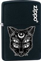 Zippo Personalized Message Engraved on Backside Multiple Eye Cat Windproof Lighter