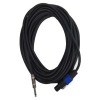 Seismic Audio - SASPT14-50 - 50 Foot Speakon to 1/4" PA DJ Speaker Cable - 2 Conductor - 14 Guage