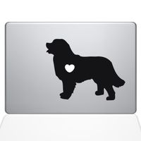 The Decal Guru I Love My Bernese Mountain Dog Decal Vinyl Sticker, 15" MacBook Pro (2015 & Older Models), Black (1477-MAC-15P-BLA)