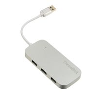 Powered USB 3.0 Hub Ultra Slim USB C Adapter in Aluminum with 3 USB 3.0 Ports for MacBook,Mac Pro/Mini,iMac,Surface Pro,XPS,Notebook PC,USB Flash Drives,Mobile HDD,and More(Silver)