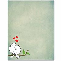 Love Birds Letterhead Laser & Inkjet Printer Paper, 25 pack