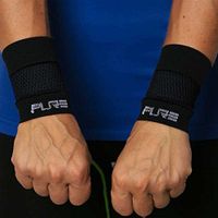 Wrist Sleeve - Lightweight Compression Wrist Support, Carpal Tunnel, Repetitive Use Injuries, Relieve Wrist Pain (L, Solid Black)