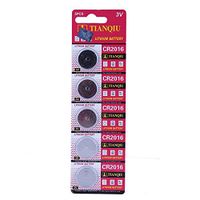 5PCS TIANQIU CR 2016 Cell Button Coin Battery Watch 3V Toys Electronic