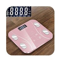 Hot 13 Body Index Electronic Smart Weighing Scales Bathroom Body Fat bmi Scale Digital Human Weight Mi Scales Floor LCD Display,Pink