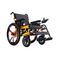 Xiao Jian Electric Wheelchair, Folding Portable Automatic Intelligent Wheelchair, Disabled Four-Wheeled Care Vehicle, 150kg Load, EABS Brake System Wheelchair (Color : 20A Lead Acid Battery)