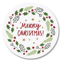 Love was Born Christmas Envelope Seals- Set of 72 Holoiday Envelope Stickers