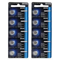 10PK 3V Rayovac Coin Cell Battery For GPS Terminals|Sensors|Car Keyfobs|RV1216