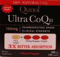 Qunol Ultra CoQ10 - 100% Soluble Coq10 100mg - 3X Better Absorption Coenzyme Q10 - 240 Softgels (8 Month Supply)