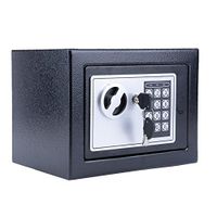 Mewalker Digital Electronic Safe Security Box/Wall Jewelry Cash Security Box with 4 AA Batteries, US STOCK (Black)