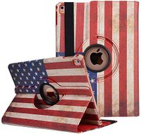Businda for 360 Rotating iPad Pro 10.5 / iPad Air 3 Case, PU Leather Smart Cover with Auto Sleep/Wake for iPad Air 3 10.5 Inch 2019/iPad Pro 10.5 2017,American Flag Cover