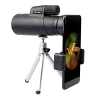 Monocular Telescope 12×50 BAK4 High Power Hd Prism Waterproof and Anti-Fog with Retractable Eyepiece and Fully Versatile Coated Optics Scope+Tripod+Smartphone Adapter for Bird Watching,Hunting,Camping