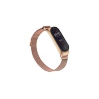 KOERIM Replacement Band Bracelet for Xiaomi Mi Band 4,Magnetic Metal Stainless Steel Band Wristband Adjustable for Xiaomi MiBand 4 Smart Watch