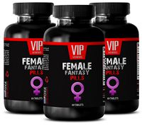 Libido in Women - Female Fantasy (Natural Formula) - Horny Goat Weed Bulk - 3 Bottle (207 Tablets)