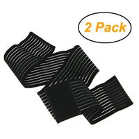 BXT A Pair (2 Pieces) Elastic Breathable Wrap Ankle Support Brace Compression Knee Elbow Wrist Ankle Hand Support Wrap Sports Bandage Strap with Hook & Loop Fastener Straps(ONE Piece)