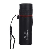 V BESTLIFE 7X Monocular, Waterproof 30 x 25 Optical Monocular Focus Telescope Outdoor Scope for Sporting Events, Concerts, Bird Watching, Camping, Fishing, Golf, Scope and Travelling - Black