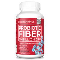 Health Plus Probiotic Fiber - Dietary Supplement - Detox, Natural Herbal Ingredients (30 Capsules, 30 Servings)