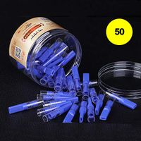 Disposable Cigarette Filters, Cigarette Filter Tips,Disposable Quit Addiction Filters, Tar Trap Cigarette Filters, Best Gift (100) - Slim & Regular (2-in-1),Blue
