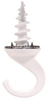 Hillman Fasteners #122412 White Driller Hook,2-Pack