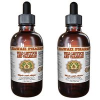 2-in-1! Wild Lettuce & Valerian Tincture, Organic Wild Lettuce (Lactuca Virosa) & Valerian (Valeriana officinalis) Liquid Extract, Hawaii Pharm Trusted Brand, 2x2 oz