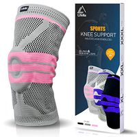 Lifella Knee Brace, Compression Sleeve FDA Approved with Patella Gel Pads & Side Stabilizers - support for Arthritis, ACL, Running, Biking, Basketball Sports, Joint Pain Relief (Pink, XL)