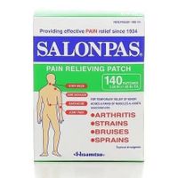 Salonpas Pain Relieving Patch - 140 Patches (Pack of 3)