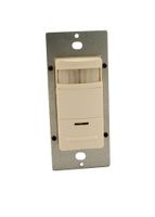 Leviton ODS15-IDT Decora Passive Infrared Wall Switch Occupancy Sensor, 180 Degree, 2100 sq. ft. Coverage, Self-Adjusting, Light Almond