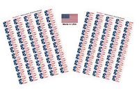 Made in USA! 100 Newfoundland 1.5" x 1" Self Adhesive State Flag Stickers, Two Sheets of 50, 100 Newfoundland Sticker Flags Total