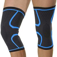 KIWI RATA Athletics Knee Brace Compression Sleeve (1 Pair) Effective Support for Running, Jogging, Volleyball, Sports, Gym, Joint Pain Relief, Men Women