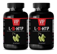 5 htp Vitamins - L-5-HTP for a Good Night's Sleep, for Mood and Energy - Mood Booster Vitamins - 2 Bottles 60 Capsules