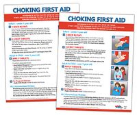 2 Poster Pack - Choking First Aid Posters - Choking Victim Posters - Choking Posters for Restaurants - First Aid Posters for Infants, Children, and Adults - 17 x 22 inches - Laminated