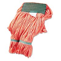 Super Loop Wet Mop Heads, Cotton/Synthetic, Medium Size, Orange, New
