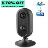 4G LTE Home Security Camera, Lncoon Indoor Wireless WiFi IP Camera Surveillance Security System Camera Mobile Security with Live Video/Night Vision/Two Way Audio/Motion Alert for Baby, Pet Monitoring