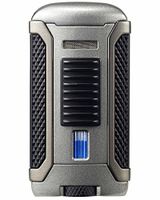 Apex Single Torch Jet Flame Cigar Lighter in an Attractive Gift Box Warranty Charcoal