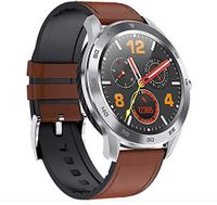 Bond DT98 Bluetooth Call Smart Watch Full Screen Touch IP68 Waterproof Heart Rate Blood Pressure Monitor for Android iOS (Brown)