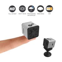 SQ13 Mini Camera cam WiFi SQ13 rcamara espia 1080P HD Waterproof Camera espion with Ferromagnetic Micro Camera (Gray)