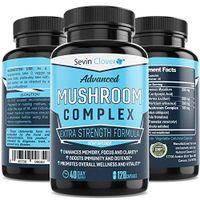 Mushroom Supplement Lions Mane Cordyceps - Organic Comprehensive Support for a Robust and Resilient Immune System | Mushroom Nootropic Brain Booster Complex for Energy and Focus - 120 Capsules 1600mg
