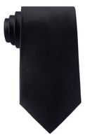 The Essential Black Black Silk Tie For Boys