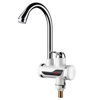 110V Electric Water Heater Faucet Instant Tankless Water Faucet Fast Heating Tap with LED Digital Display Rotatable Bathroom Kitchen