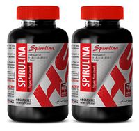 Spirulina Vitamins - SPIRULINA Organic Plant-Based 500 MG - Boost Energy Levels (2 Bottles)